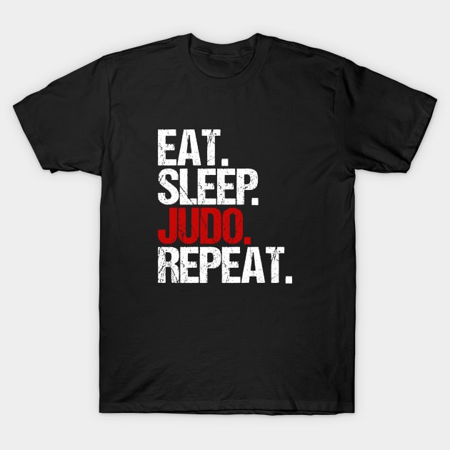 EAT. SLEEP. JUDO. REPEAT. T-Shirt by hoopoe